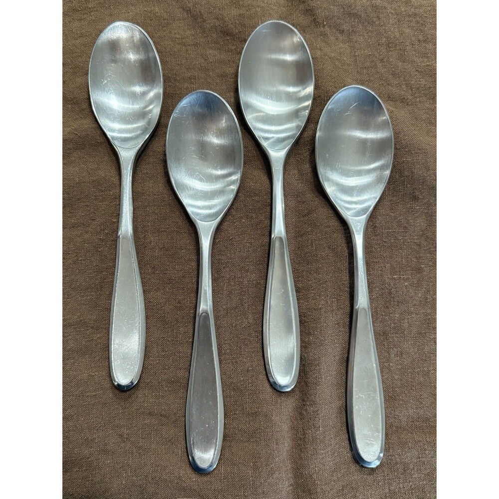Retroneu Tivoli Contour 18/10 Stainless Steel Flatware Soup Spoon 7 5/8 Set of 4